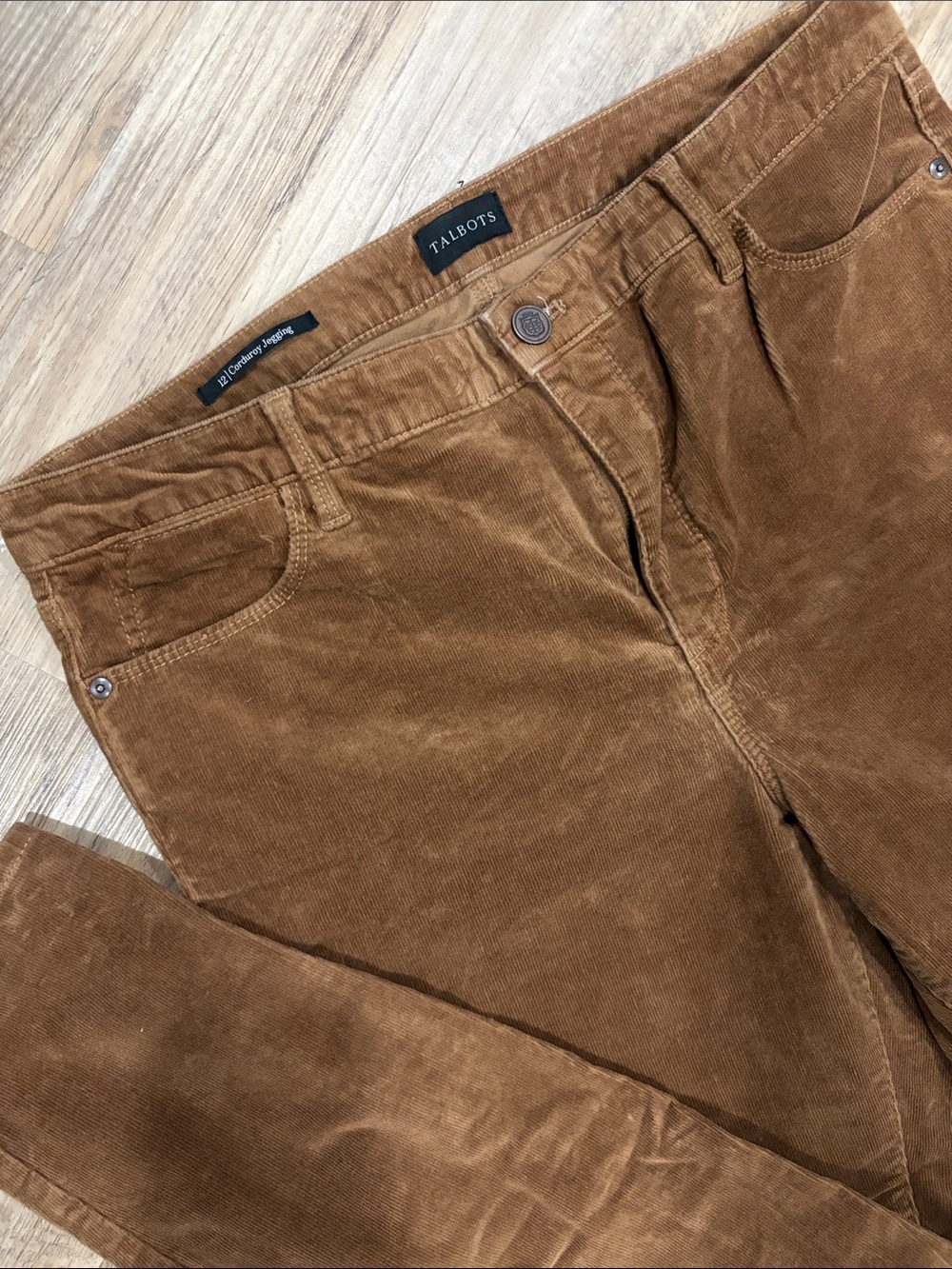 Talbots women’s Rust Brown Corduroy jegging